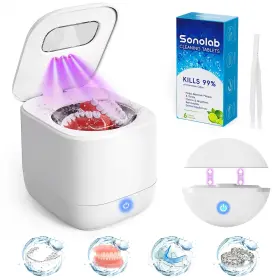 Sonocube-0109 Sonolab Ultrasonic Retainer Cleaner Machine With Removable White-1 Bathtub