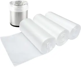 Sosohome 711931815389 1.2 Gallon Small Trash Bags 4.5 Liter Can 150 Count Pack Of 1 Clear