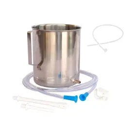 Sg523129606 Soulgenie Healthandyoga Combo Superior 2 Quart Stainless Steel Enema Kit - Medical Gra