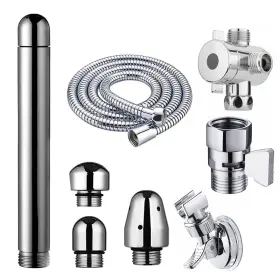 Soyesy 760627947316 Complete Shower Enema System For Anal Vaginal Colon Cleaning Douche Kit