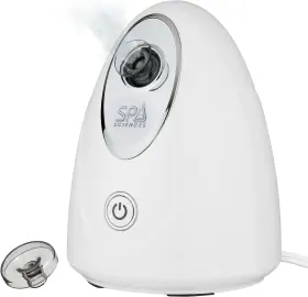 Spa Sciences 850026141351 - Cirra Nano Ionic Facial Steamer With Uvc Sanitizing White