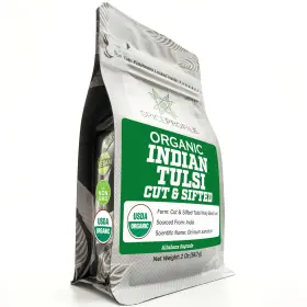 Spice Profile 702571504627 Indian Tulsi Holy Basil Cut And Sifted 2 Oz Organic Usda