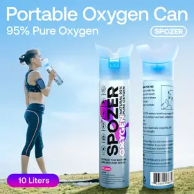 36548 Spozer 12 Oxygen Natural Portable 10 Liter Pure Canned Canister O2 Bottle