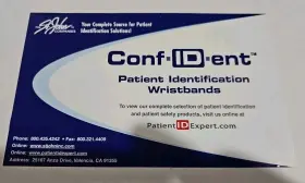 Wbca1k2ln-1 St John Company Case Of 200 Confident Thermal Adult Patient Wristbands Snap Closure Wbca12n-1
