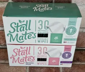 Stall Mates Wipes 852586008549 / Feminine Unscented Flushable New