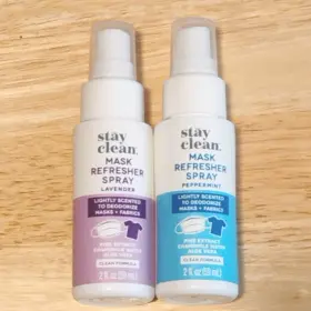 Stay Clean 377711001139 Face Mask Refresher Spray - Set Of 2 Peppermint And Lavender