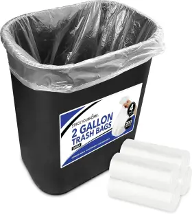 1851 Stock Your Home Clear 2 Gallon Trash Bag 200 Count Pack Of 1