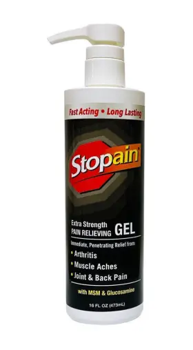 T880-32 Stopain Extra Strength Pain Relief Gel 32oz Pump
