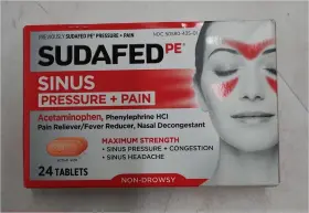 2027 Sudafed 300450547248 Pe Pressure Pain Caplets - 24ct Exp 10/2027