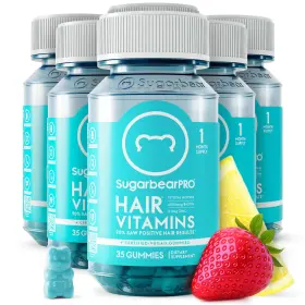 Sugarbearhair 850000320352 Hair Growth Vitamins For Men And Women - 6 Month Supply Biotin Gummies