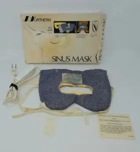 40672-001 Sunbeam Vintage Northern Sinus Mask Moist Wetproof Washable Heating Pad 4 Level