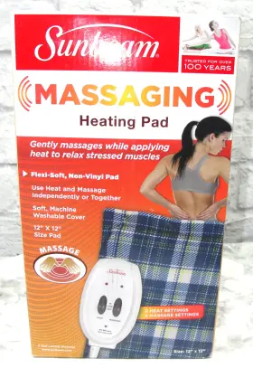 Mnv730 Sunbeam Massaging Heating Pad 12 X Inch Clinically Proven To Relieves Pain
