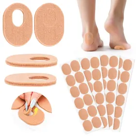 Jj00525 Sunohyesla Callus Cushions 1/4 Inch Thick Oval Soft Felt 2.25 X 1.7 Nude