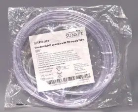 Res1107 Sunset 848530060862 Healthcare Adult Nasal Cannula 7 Foot Soft Supply Tube Pack Of 5