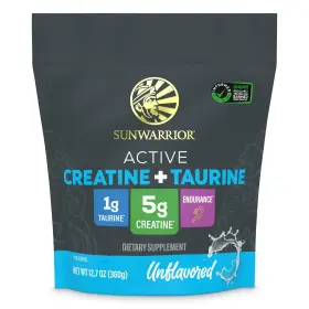 Sunwarrior 810100923433 Build Lean Muscle Fast - Creatine Monohydrate Powder 60 Servings