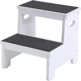 Sq-031 Suqanacy Kids Step Stool White Stepping 2 Stools For Toddlers