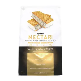 Syntrax 810007540184 Whey Protein Isolate Powder Vanilla Bean Torte 2 Lb Nectar Nutrition