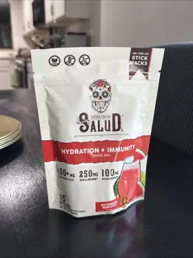 Taste Salud 850033318913 Electrolyte Powder Drink Mix Watermelon Margarita 1g Sugar Pack 2-in-1