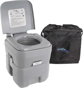 Ct-003 Tcp Global U.s. Camping Supply Portable Toilet With Carry Bag 5.3 Gallon Waste Tank -