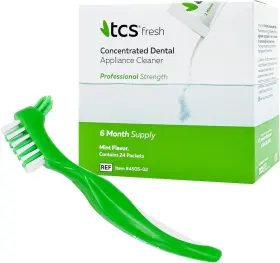 4351316877 Tcs Fresh Concentrated Dental Appliance Cleaner Set Professional Denture
