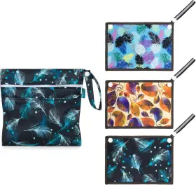 Ty-17101 Teamoy 3pcs Pee Cloth With Storage Rectangular Multiple Colour-rectangle