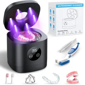 Tebal-ytqxj-002 Tebal Ultrasonic Retainer Cleaner Machine 52khz Denture Black