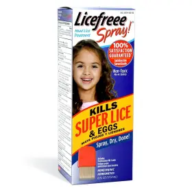 Fg10241 Tec Laboratories Inc Licefreee Lice Spray For Kids Hair Includes Professional Metal Nit And Comb