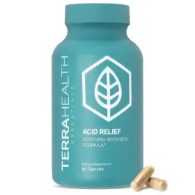 Theacidrelfb1-fba2 Terra Health Essentials Acid Relief - Plant Based 60 Count Pack Of 1
