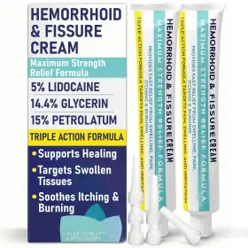 Terramed Just Think Comfort 850070402675 Hemorrhoid Cream Treatment Fast Acting 1 Count Off White