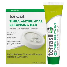Terrasil Sample Sku 32282 Antifungal Tinea Treatment Cream Soap 2 Piece Set 0.5oz 75g Versicolor