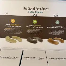 W458 The Good Feet Store 3-step Arch Supports 358 258 Multicolor Made In Usa