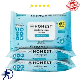 H0054w15v23ps The Honest Company Unscented Sanitizing Alcohol Wipes 150 Count Antibacterial