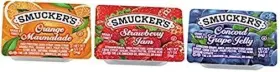 The J.m. Smucker Co. 051500008003 Grape Jelly Strawberry And Orange Marmalade 200 Count