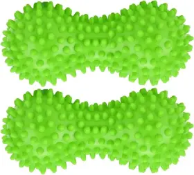 Therapists Choice 815290018914 Pack Of 2 Soft Spiky Massage Peanut Balls Stress Green