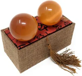 Bal030 Thy Collectibles Artificial Tiger Eye Crystal Gemstone Quartz Chinese Orange