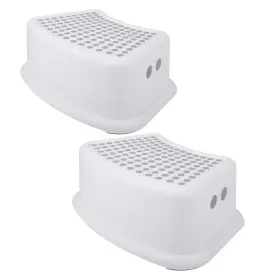 Tiawudi 796862140182 Step Stool For Kids 2 Pack Toddlers Potty Training Gray