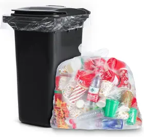 Tm-tinlade-56514 Tinlade 50 Pack 95-100 Gallon Trash Bags Extra Large 1 Count Of Clear