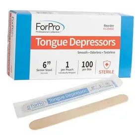 Tng Worldwide 672047908917 Senior Tongue Depressors Large Wax Applicator Sticks 6 Inch Sized