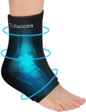 Deam502548 Tolaccea Ankle Foot Ice Pack Wrap For Injuries Reusable Gel Hot And Cold L