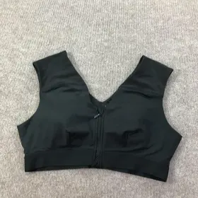 502331 Tommie Copper Shoulder Support Bra 2xl Zip Front Zinc Infused Womens