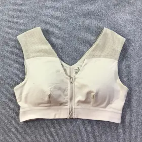 502351 Tommie Copper Shoulder Support Bra Large Znergy Front Zip Womens Comfort