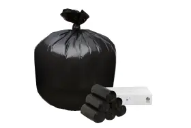 Tk33b1.2-150 Top Knot Bags 33 Gallon Trash 33x39 1.2 Mil Black 150 Count