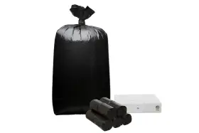 Tk55b1.2-100 Top Knot Bags 55 Gallon Garbage Trash Bag 38x58 Inch 1 Count Pack Of 100 Black