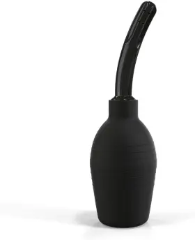 Topquafocus 755326063542 Enema Bulb 10oz / 294ml Capacity Personal Cleaning With 4.7 Inch Tips Black