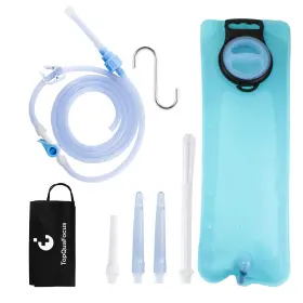 Topquafocus 782125817854 3 Quart Home Coffee Enema Bag Kit With 6.5ft Silicone Tube Portable For