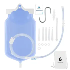 Jm-lbd-2l Topquafocus Enemas For Colon Cleanse Women 2l Large Silicone Enema Bag Kit Men -