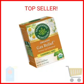 Traditional Medicinals Teas 032917002211 Tea Organic Gas Relief 16 Bags