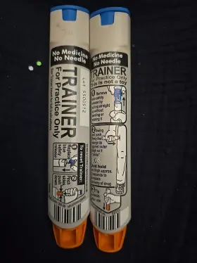 Trainer Ms 50000 Lbf R6 Lot Of 2 Epi Pen Epipen No Box Needle Medicine Cap Practice Training