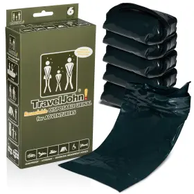 66854 Traveljohn Adventurer Resealable Disposable Urinal For All Genders Green - 6
