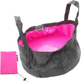 Am-00429 Trendbox Foldable Wash Basin Sink Water Bag Portable Mini 8.5l For Hot Pink